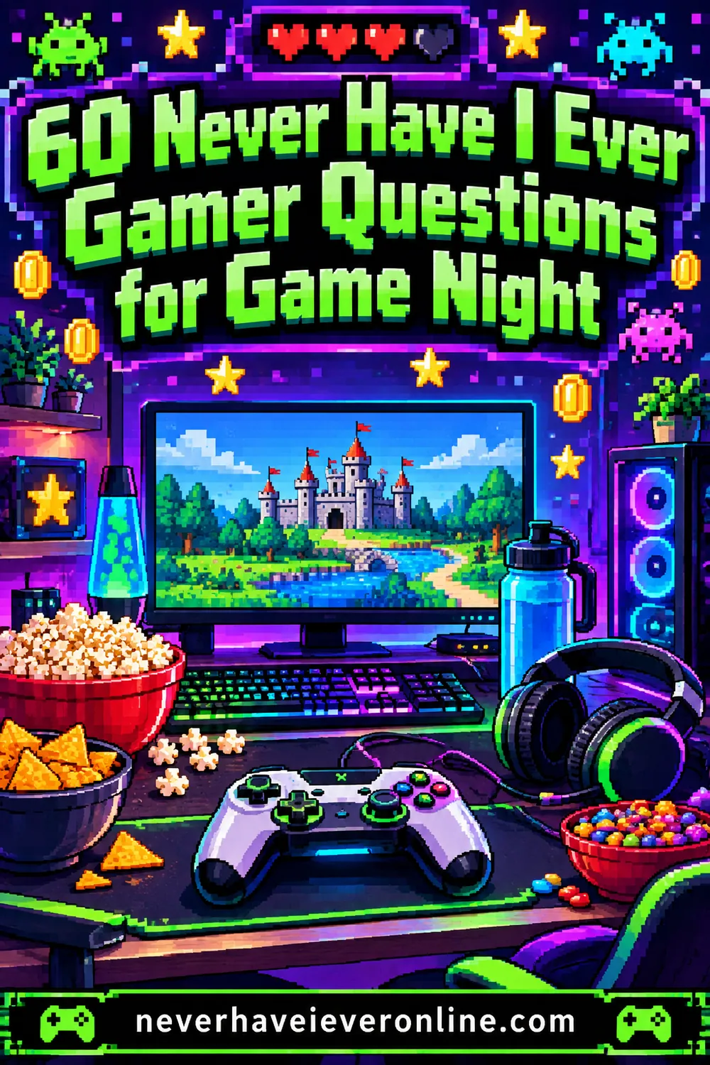 60 Never Have I Ever Gamer Questions for Game Night
