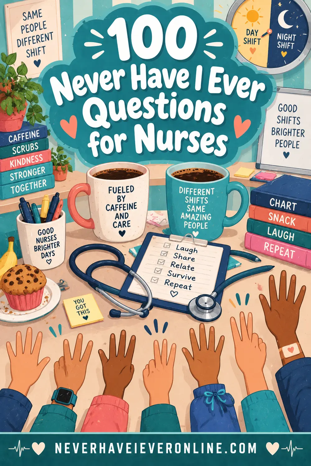 100 Never Have I Ever Questions for Nurses (Night Shift, Break Room & Nurses Week)