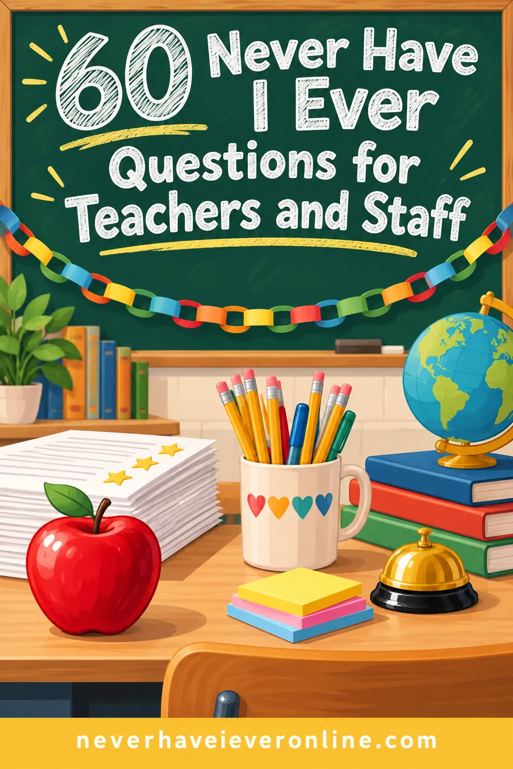 60 Never Have I Ever Questions for Teachers and Staff